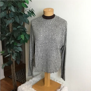 Candies long sleeve lightweight mock neck Womans size 3X NWT gray